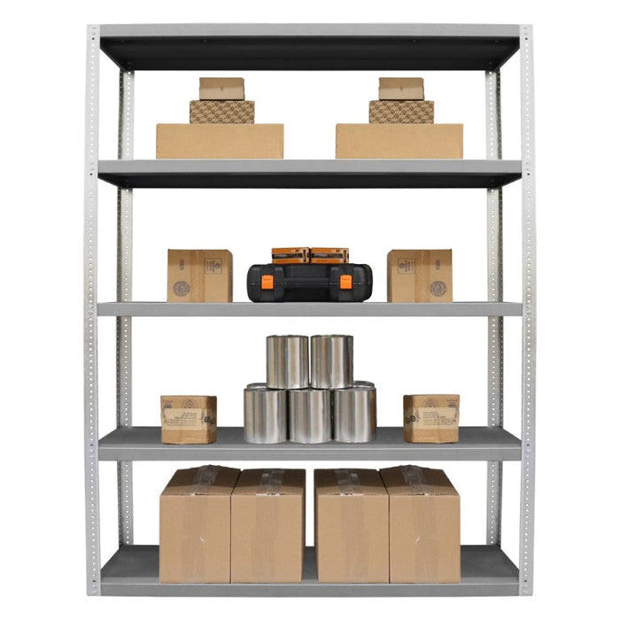 HDS-246096-95 Heavy Duty Shelving, 5 Shelves, Gray