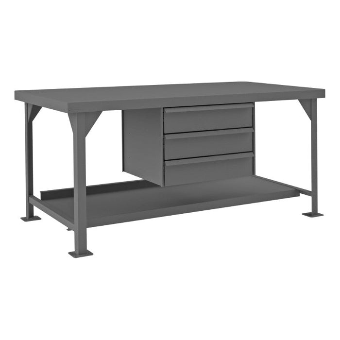 HDWB36723DR95 Workbench, 3 Drawers, 72 x 36