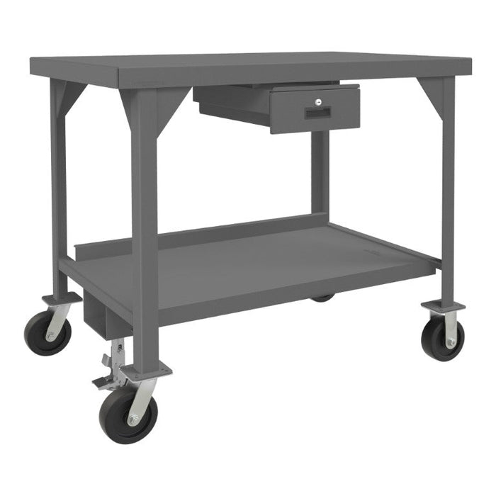HDWBMFL-3048-6PH-177-95 Mobile Workbench, 1 Drawer, 48 x 30