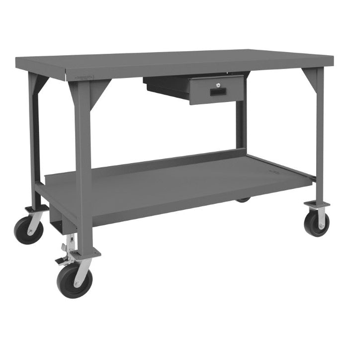 HDWBMFL-3060-6PH-177-95 Mobile Workbench, 1 Drawer, 60 x 30