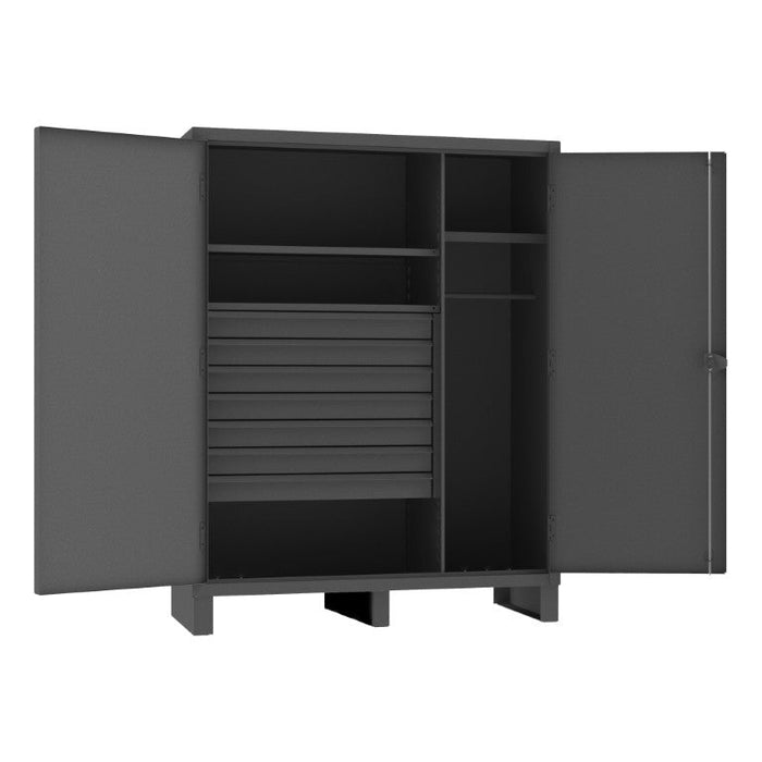 HDWC246078-7M95 Wardrobe Cabinet, 3 Shelves, 7 Drawers