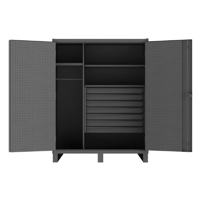HDWCP246078-7M95 Wardrobe Cabinet, 3 Shelves, 7 Drawers