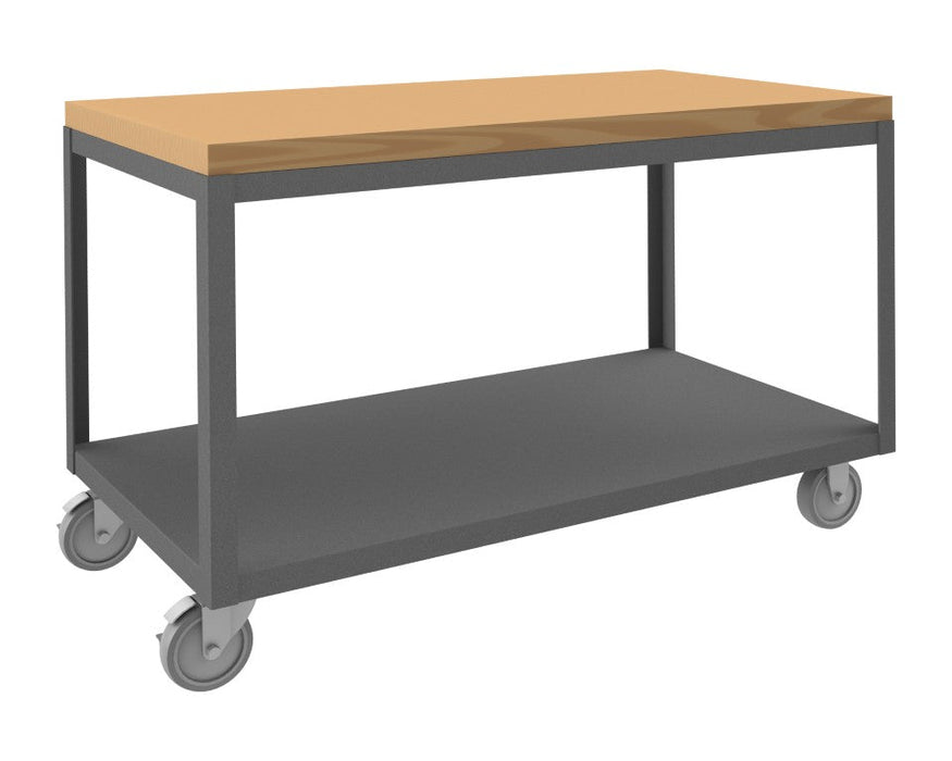 HMT-2448-2-MT-95 High Deck Mobile Table, 2 Shelves