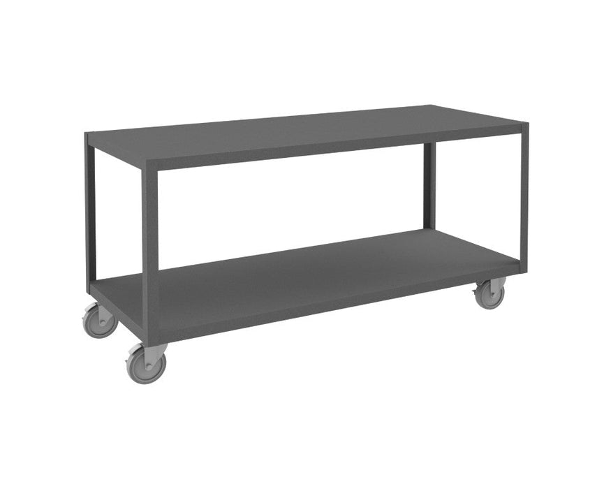 HMT-2460-2-4SWB-95 High Deck Mobile Table, 2 Shelves