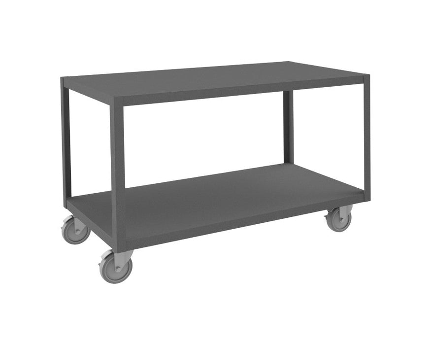 HMT12G24485PU295 High Deck Mobile Table, 2 Shelves