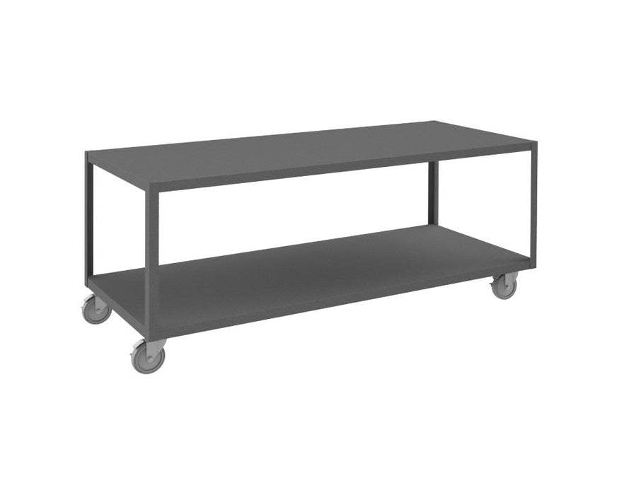 HMT12G30725PU295 High Deck Mobile Table, 2 Shelves