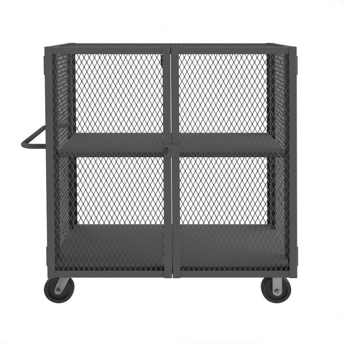 HTL-2448-DD-1AS-95 Security Mesh Truck, 2 Shelves, 24 x 48