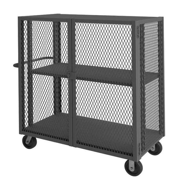 HTL-2448-DD-1AS-95 Security Mesh Truck, 2 Shelves, 24 x 48