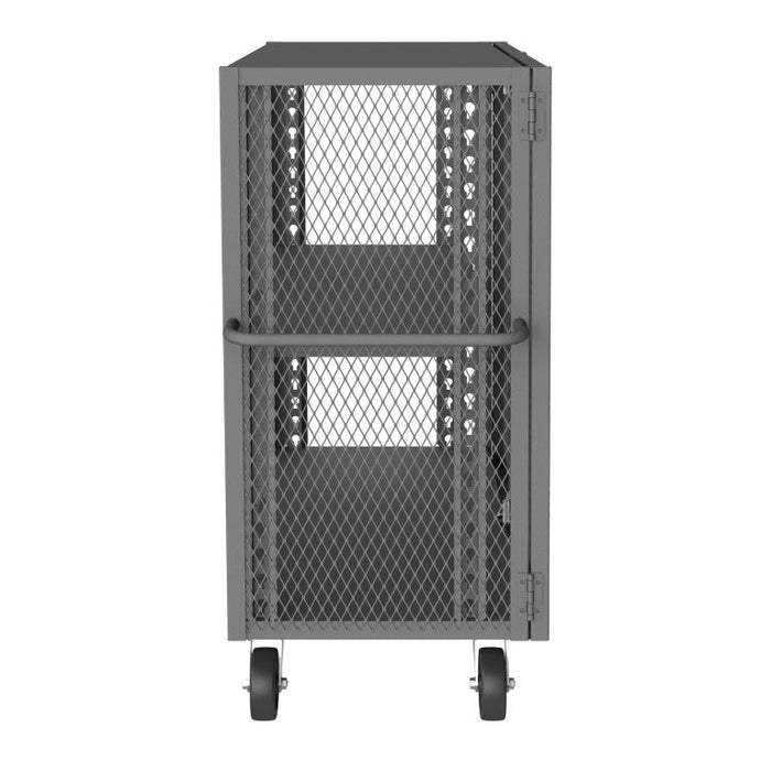 HTL-2448-DD-1AS-95 Security Mesh Truck, 2 Shelves, 24 x 48