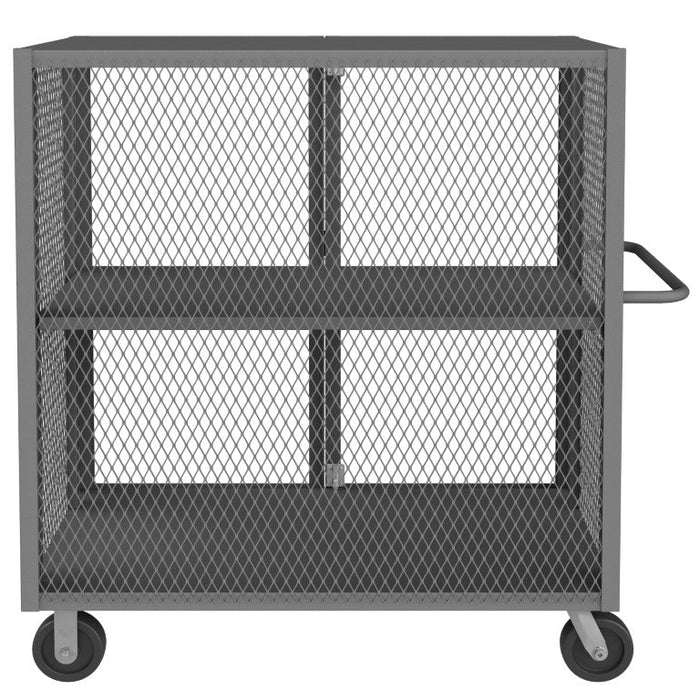 HTL-2448-DD-1AS-95 Security Mesh Truck, 2 Shelves, 24 x 48