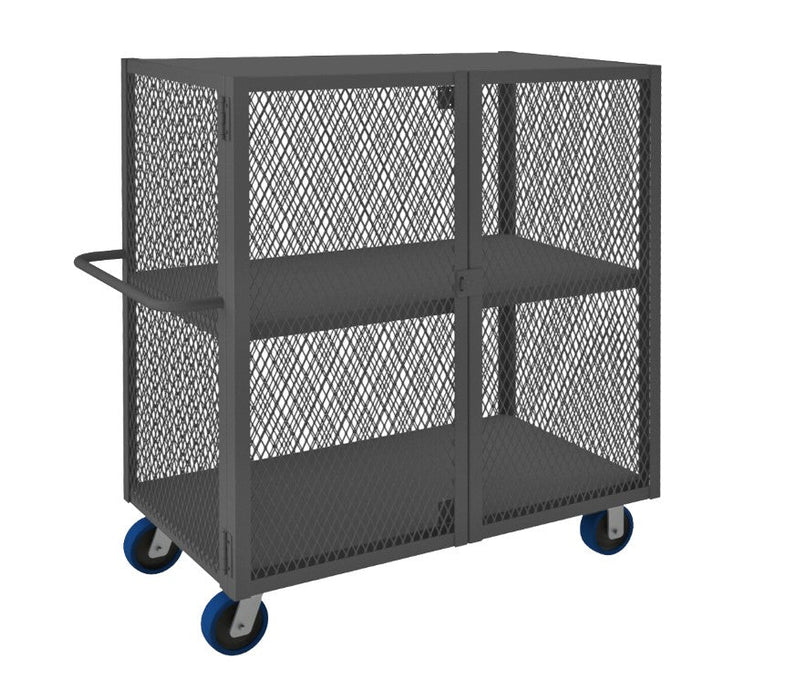 HTL-2448-DD-2-6PU-95 Security Mesh Truck, 2 Shelves, 24 x 48