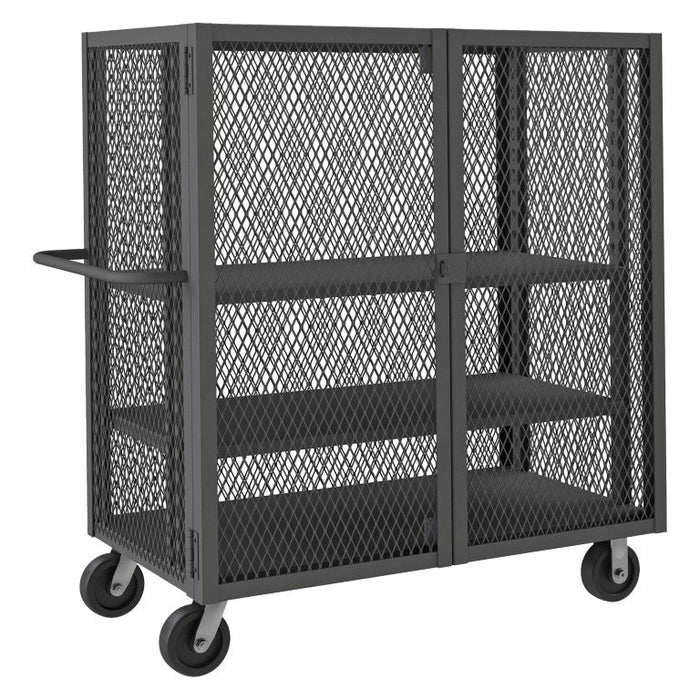 HTL-2448-DD-2AS-95 Security Mesh Truck, 3 Shelves, 24 x 48