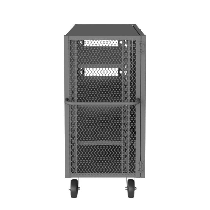 HTL-2448-DD-3AS-95 Security Mesh Truck, 4 Shelves, 24 x 48