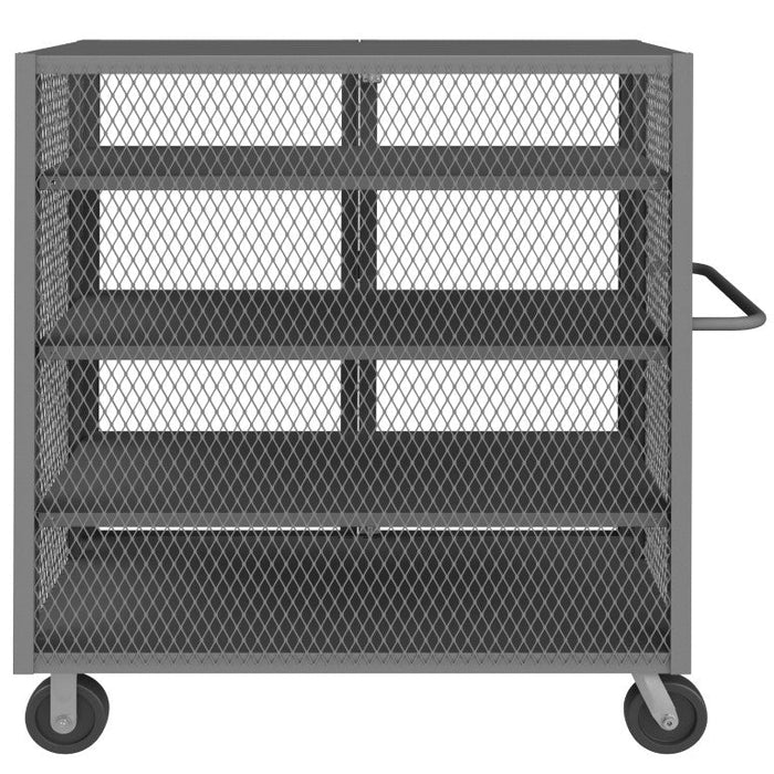 HTL-2448-DD-3AS-95 Security Mesh Truck, 4 Shelves, 24 x 48