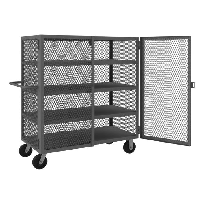 HTL-2448-DD-4-95 Security Mesh Truck, 4 Shelves, 24 x 48