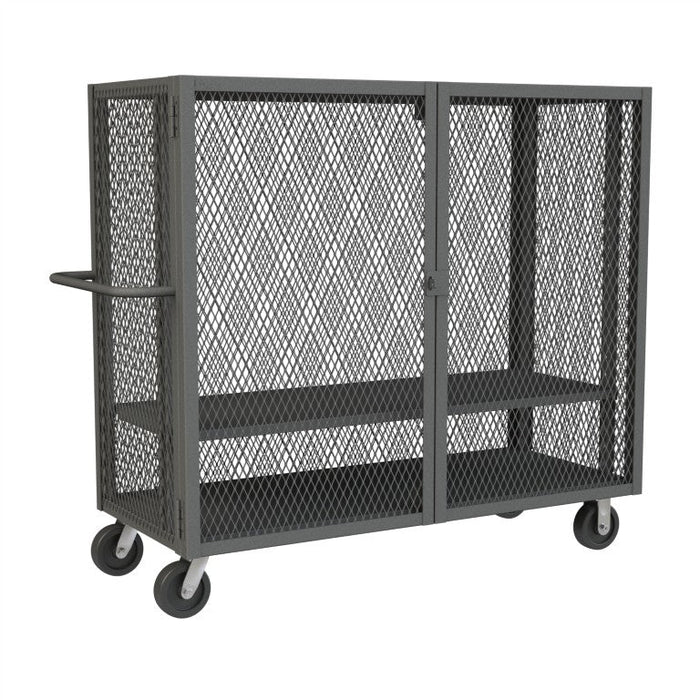 HTL-2460-DD-1AS-95 Security Mesh Truck, 2 Shelves, 24 x 60