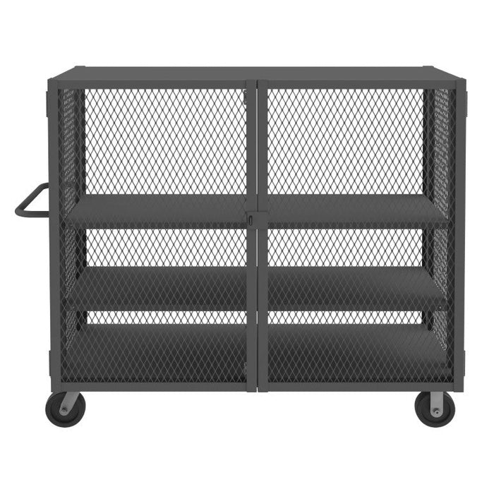 HTL-2460-DD-2AS-95 Security Mesh Truck, 3 Shelves, 24 x 60