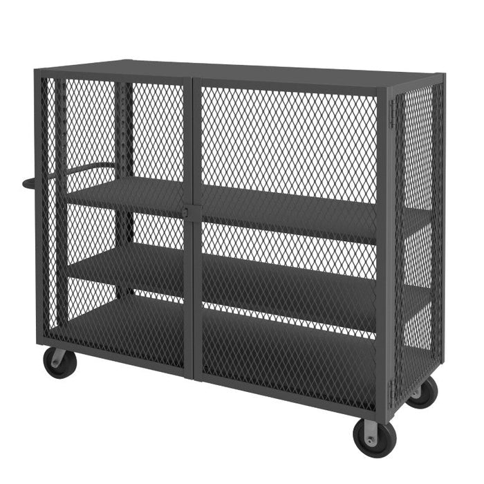 HTL-2460-DD-2AS-95 Security Mesh Truck, 3 Shelves, 24 x 60