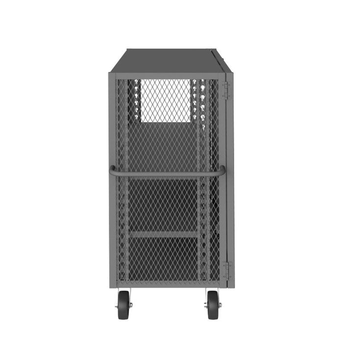 HTL-2460-DD-2AS-95 Security Mesh Truck, 3 Shelves, 24 x 60