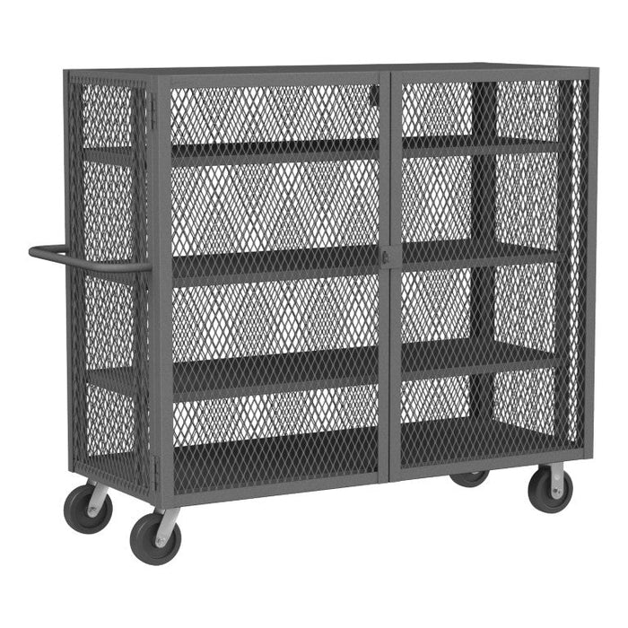 HTL-2460-DD-3AS-95 Security Mesh Truck, 4 Shelves, 24 x 60