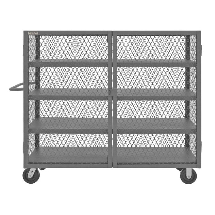 HTL-2460-DD-4-95 Security Mesh Truck, 4 Shelves, 24 x 60