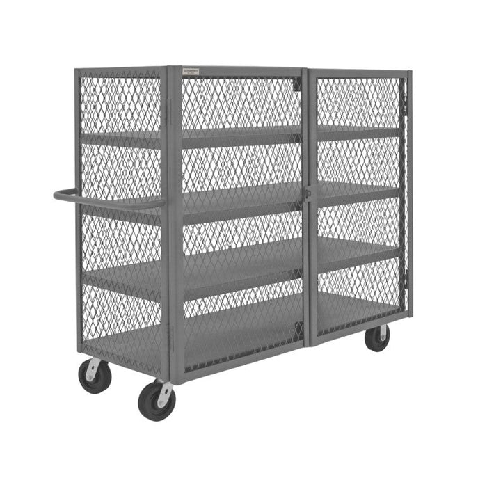 HTL-2460-DD-4-95 Security Mesh Truck, 4 Shelves, 24 x 60