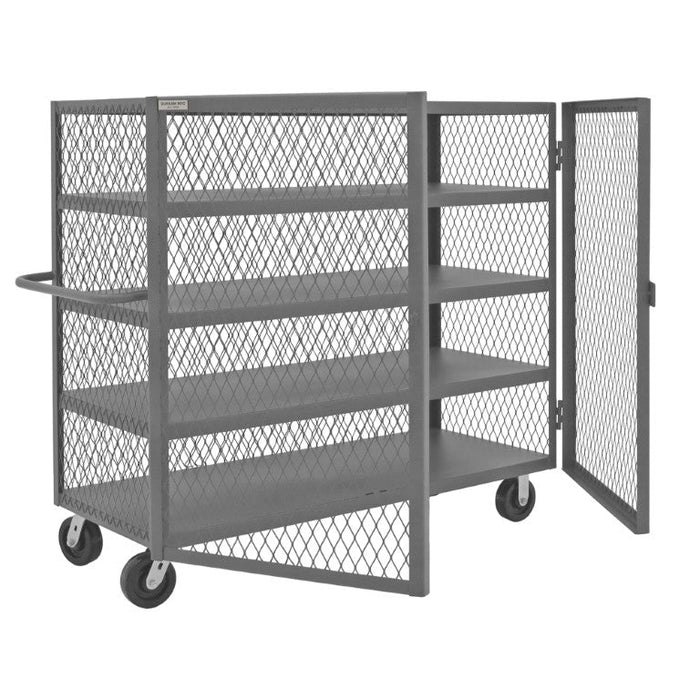 HTL-2460-DD-4-95 Security Mesh Truck, 4 Shelves, 24 x 60