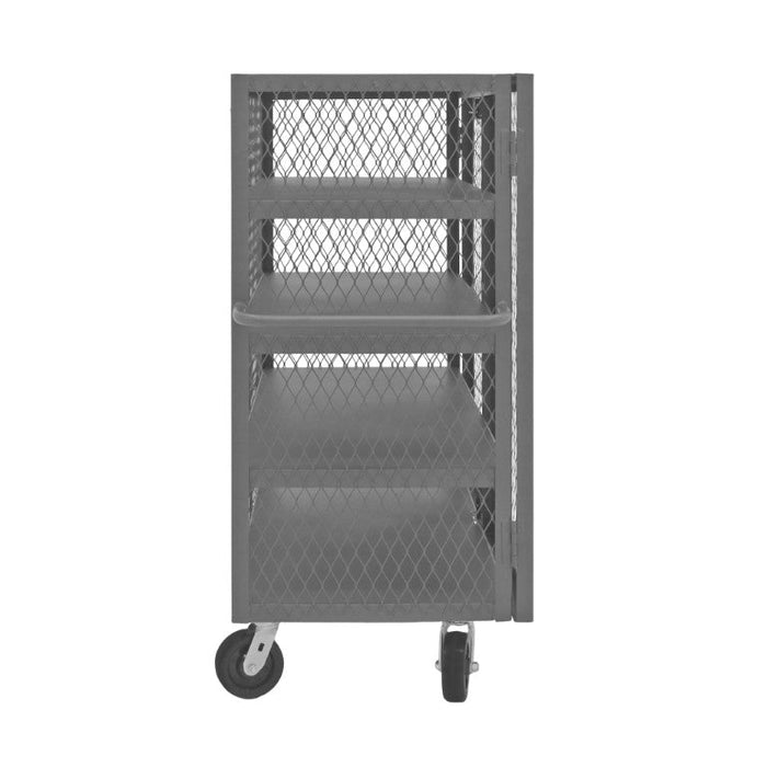 HTL-2460-DD-4-95 Security Mesh Truck, 4 Shelves, 24 x 60