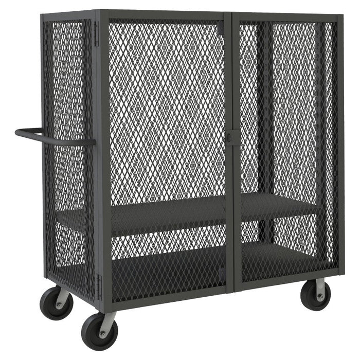 HTL-3048-DD-1AS-95 Security Mesh Truck, 2 Shelves, 30 x 48