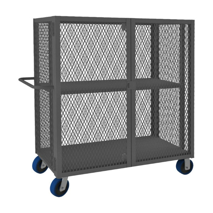 HTL-3060-DD-1AS-6PU-95 Security Mesh Truck, 2 Shelves, 30 x 60