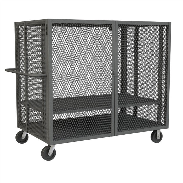 HTL-3060-DD-1AS-95 Security Mesh Truck, 2 Shelves, 30 x 60