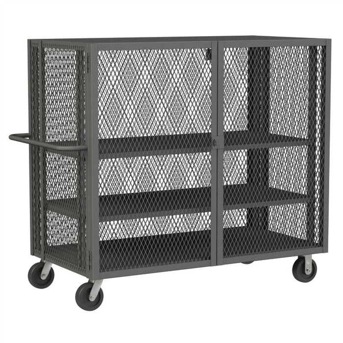 HTL-3060-DD-2AS-95 Security Mesh Truck, 3 Shelves, 30 x 60