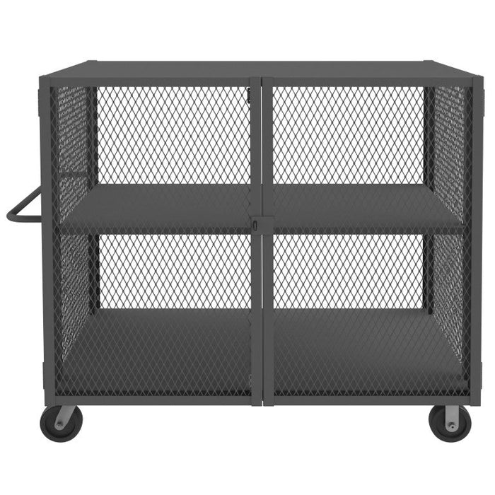 HTL-3660-DD-1AS-95 Security Mesh Truck, 2 Shelves, 36 x 60