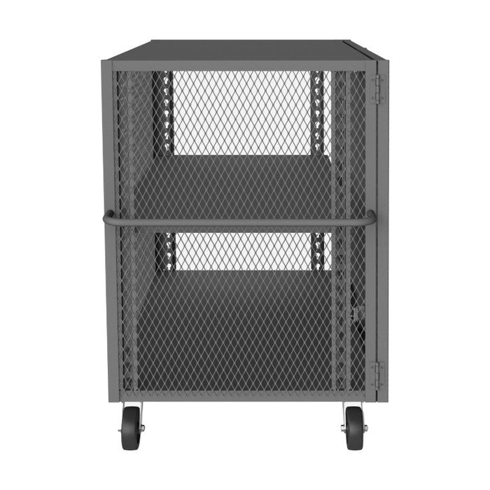 HTL-3660-DD-1AS-95 Security Mesh Truck, 2 Shelves, 36 x 60