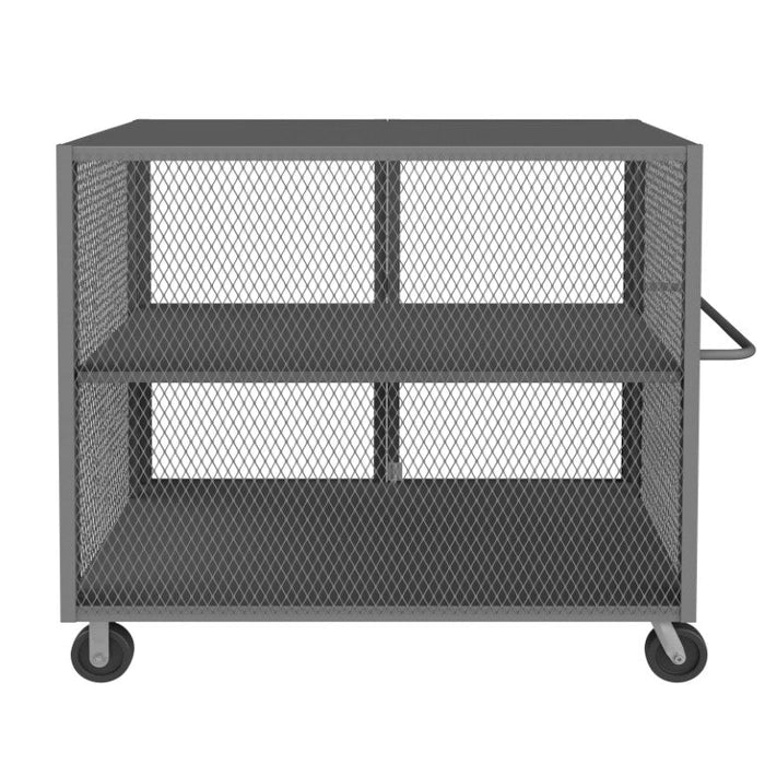 HTL-3660-DD-1AS-95 Security Mesh Truck, 2 Shelves, 36 x 60