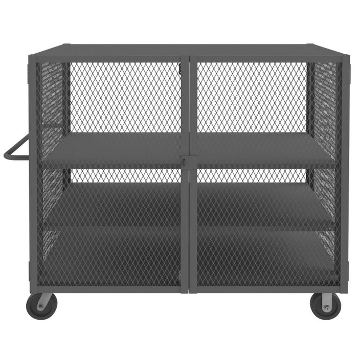 HTL-3660-DD-2AS-95 Security Mesh Truck, 3 Shelves, 36 x 60