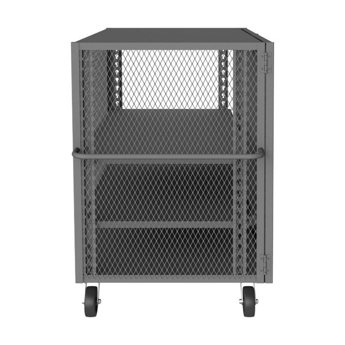 HTL-3660-DD-2AS-95 Security Mesh Truck, 3 Shelves, 36 x 60