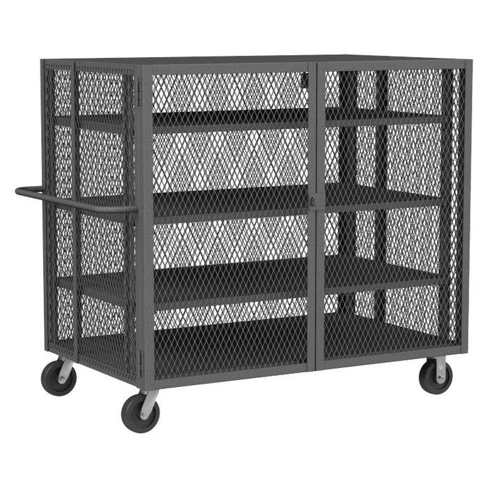 HTL-3660-DD-3AS-95 Security Mesh Truck, 4 Shelves, 36 x 60
