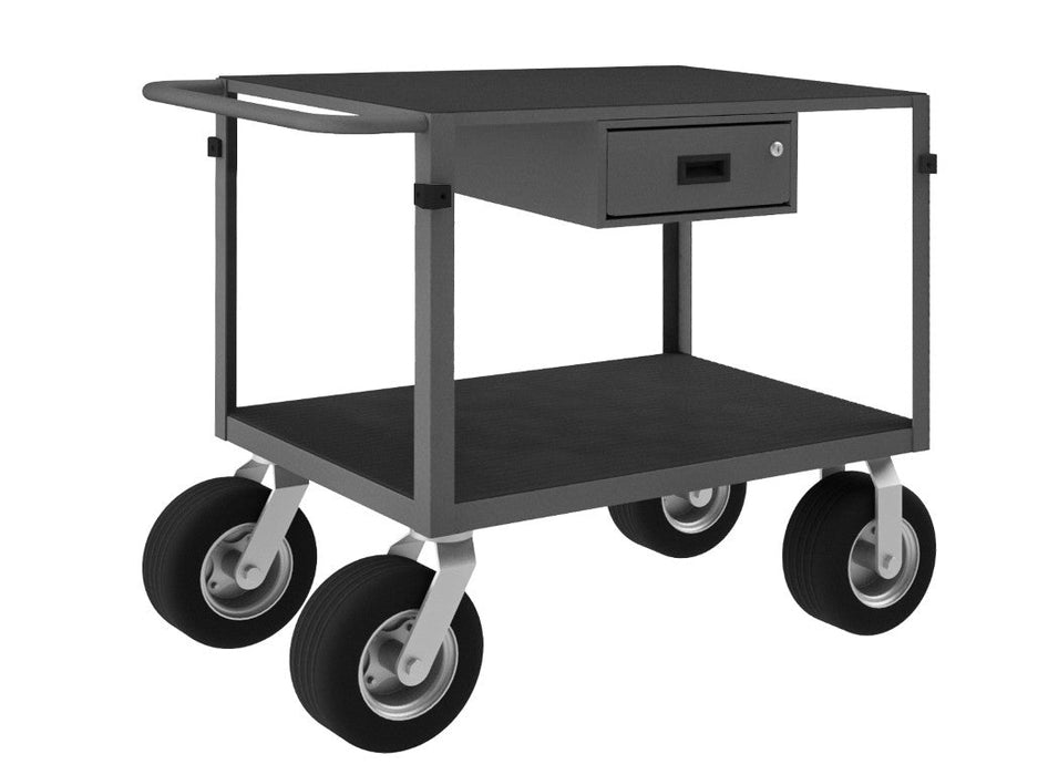 IC24361DR10SPN95 Instrument Cart, 2 Flush Shelves