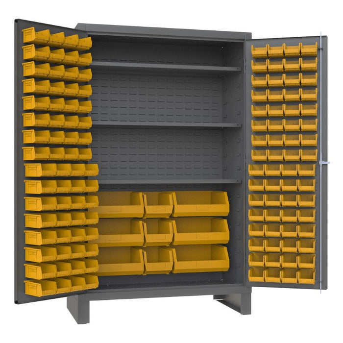 JC-137-3S-95 Cabinet, 3 Shelves, 137 Yellow Bins