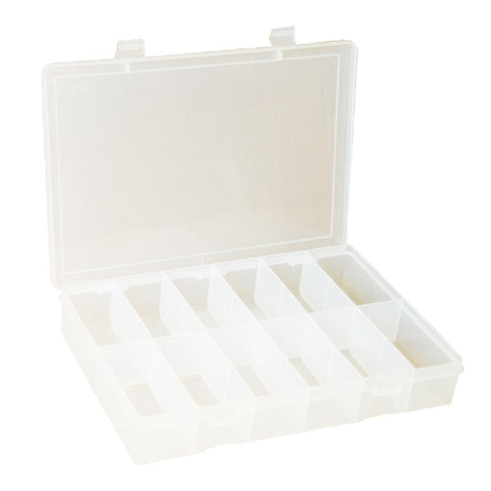 LP12-CLEAR Large Compartment Box, 12 Openings