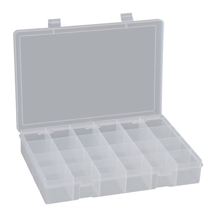 LP24-CLEAR Large Compartment Box, 24 Openings