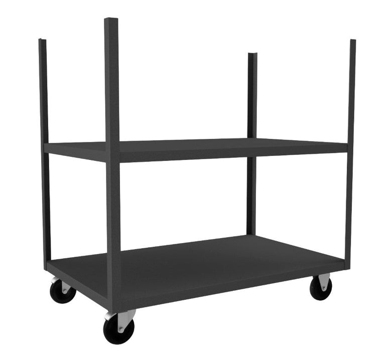 MST-3048-5PO-95 Mobile Stake Cart, 2 Shelves