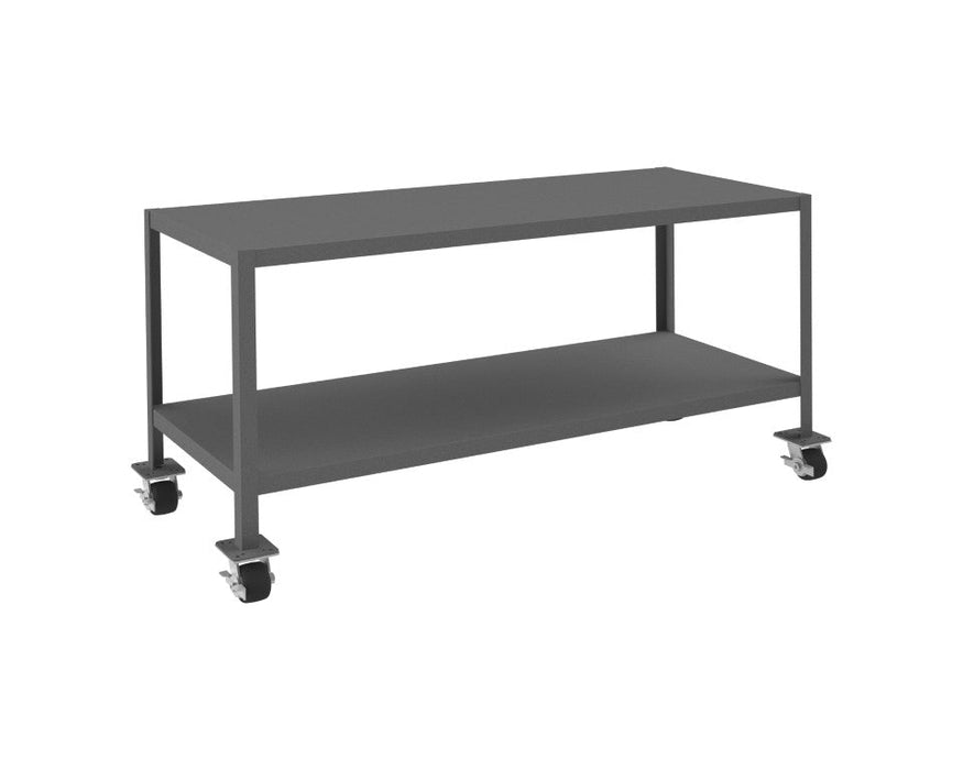 MTM246030-2K295 Mobile MT Workbench, 2 Shelves, 24 x 60