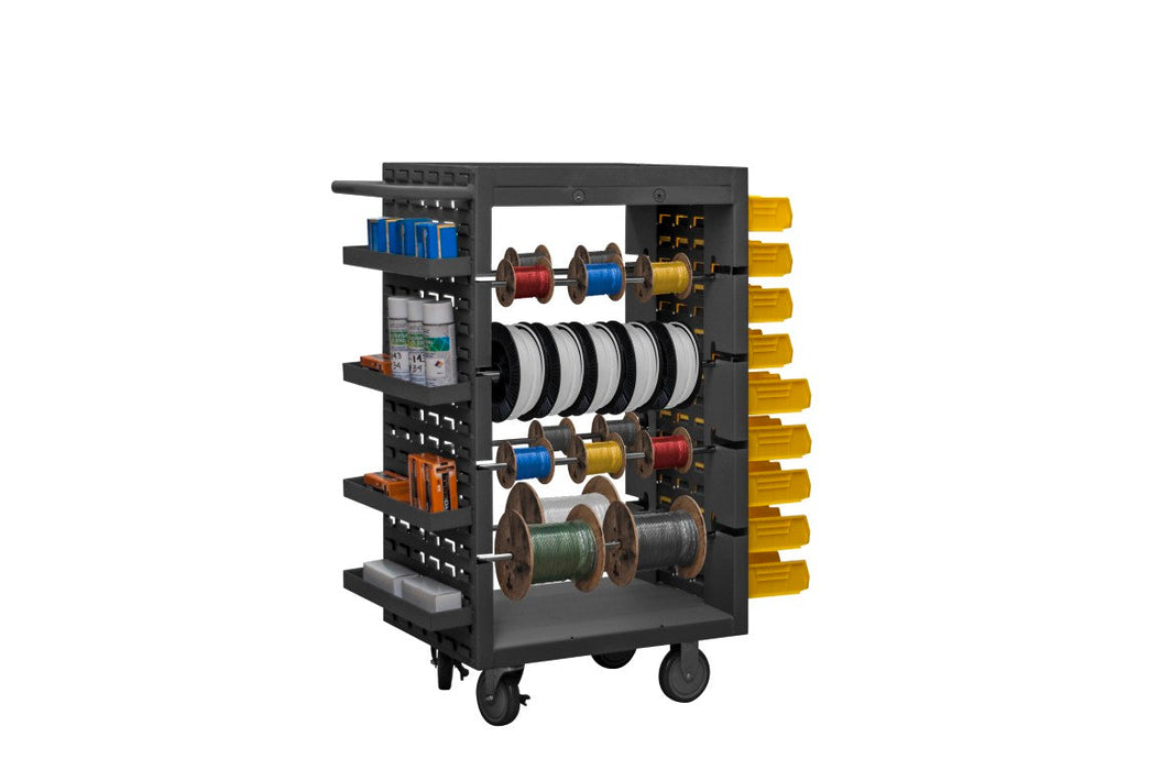MWSR8-LP-95 Mobile Wire Spool Cart, 8 Wire Rods