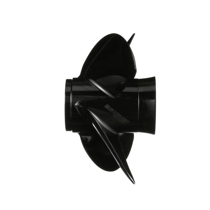 Quicksilver Nemesis 4-Blade Aluminum Propeller, 14" Diameter x 14" Pitch, Right Hand Rotation