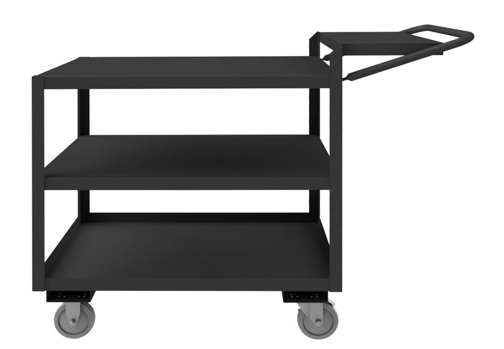 OPCFS-2448-3-BLU-95 Order Picking Cart, Flat Writing Shelf