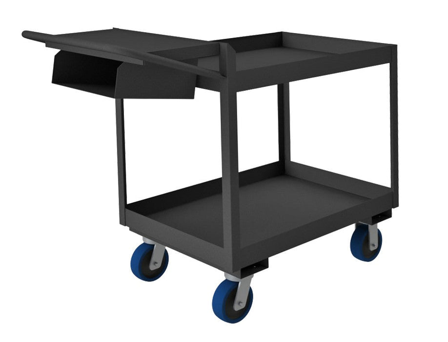 OPCP3FS-2436-2-6PU-95 Order Picking Cart, Storage Pocket