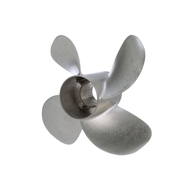Quicksilver Bravo Three 15.5" Diameter X 24" Pitch, 4-Blade Stainless Steel Propeller, Left Hand Rotation, Matte Finish
