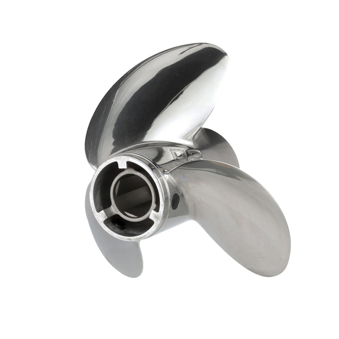 Quicksilver Q3 14.7" Diameter X 16" Pitch, 3-Blade Stainless Steel Propeller, Right Hand Rotation, High Polished Finish